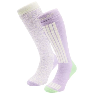 POEDERBAAS Ski Socks 2-pack wht multi