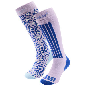 POEDERBAAS Ski Socks 2-pack lila
