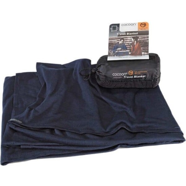 Cocoon Travel Blanket Merino Silk | Graphite - Afbeelding 2