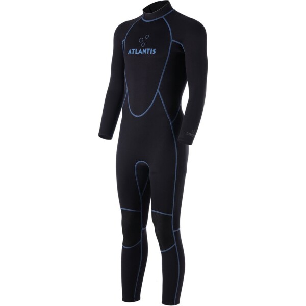 Atlantis 3/2mm Adventure Full Wetsuit M | Black/Blue - Afbeelding 3