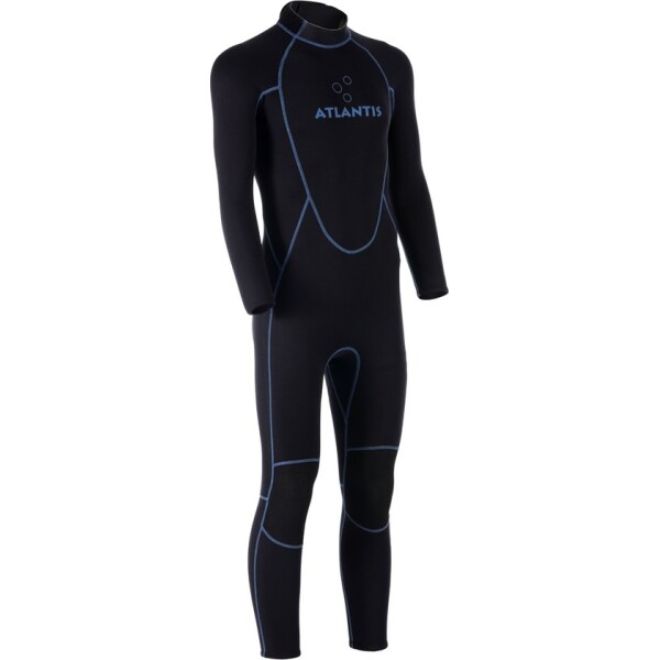 Atlantis 3/2mm Adventure Full Wetsuit M | Black/Blue - Afbeelding 4
