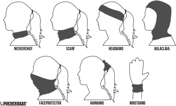 POEDERBAAS Neckwarmer dark grey - Afbeelding 3