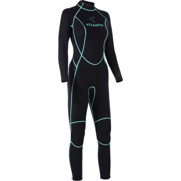 Atlantis 3/2mm Adventure Wetsuit W | Black/Turqouise - Afbeelding 4