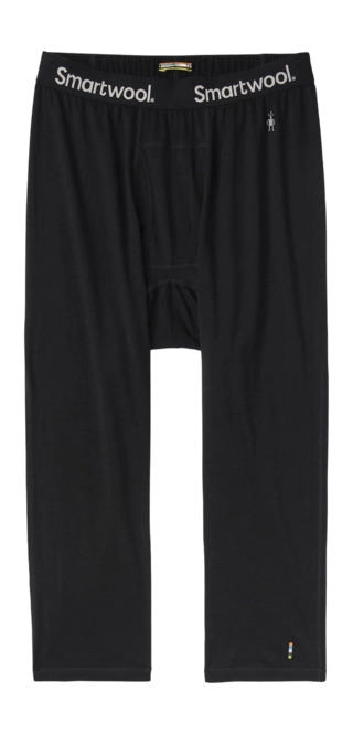 SMARTWOOL M CL AS BL 3/4 btm merino blk