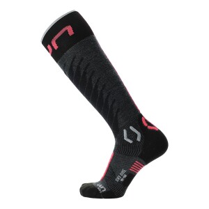 Uyn Dames Ski One Merino antraciet/pink