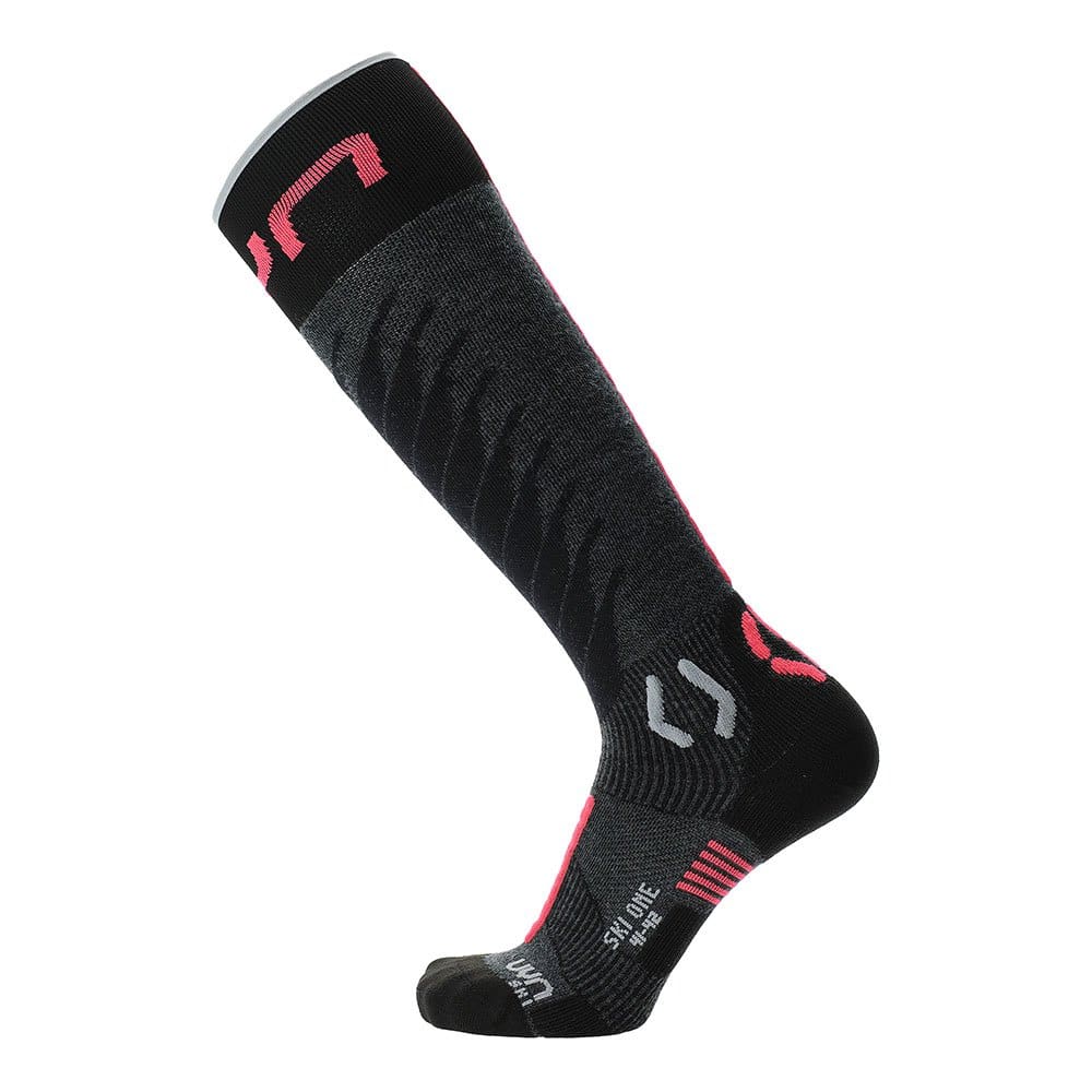 Uyn Dames Ski One Merino antraciet/pink