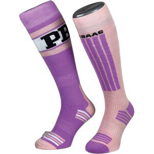 POEDERBAAS Ski socks 2pck pink lila purple
