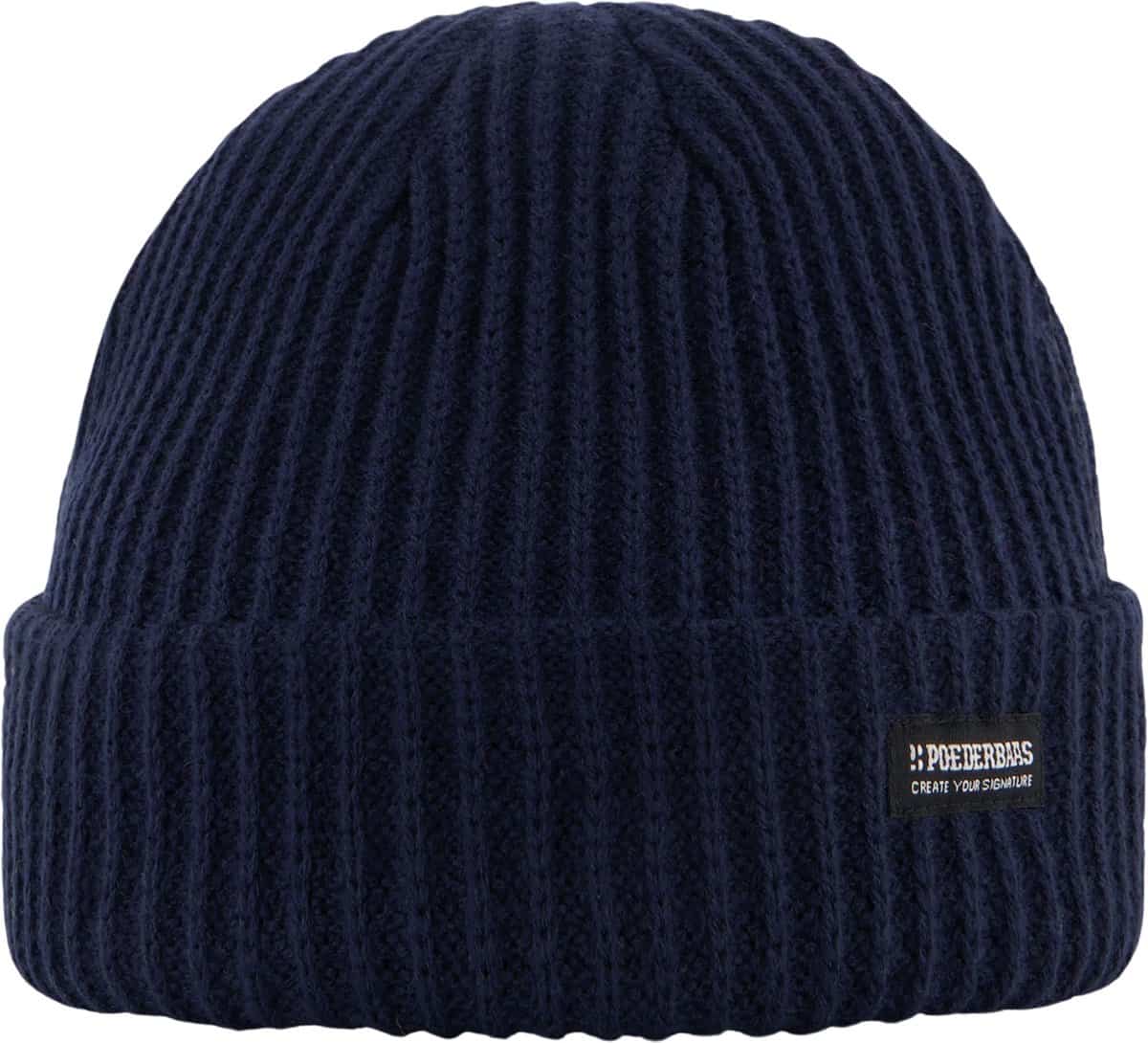 POEDERBAAS Royal Rib beanie navy