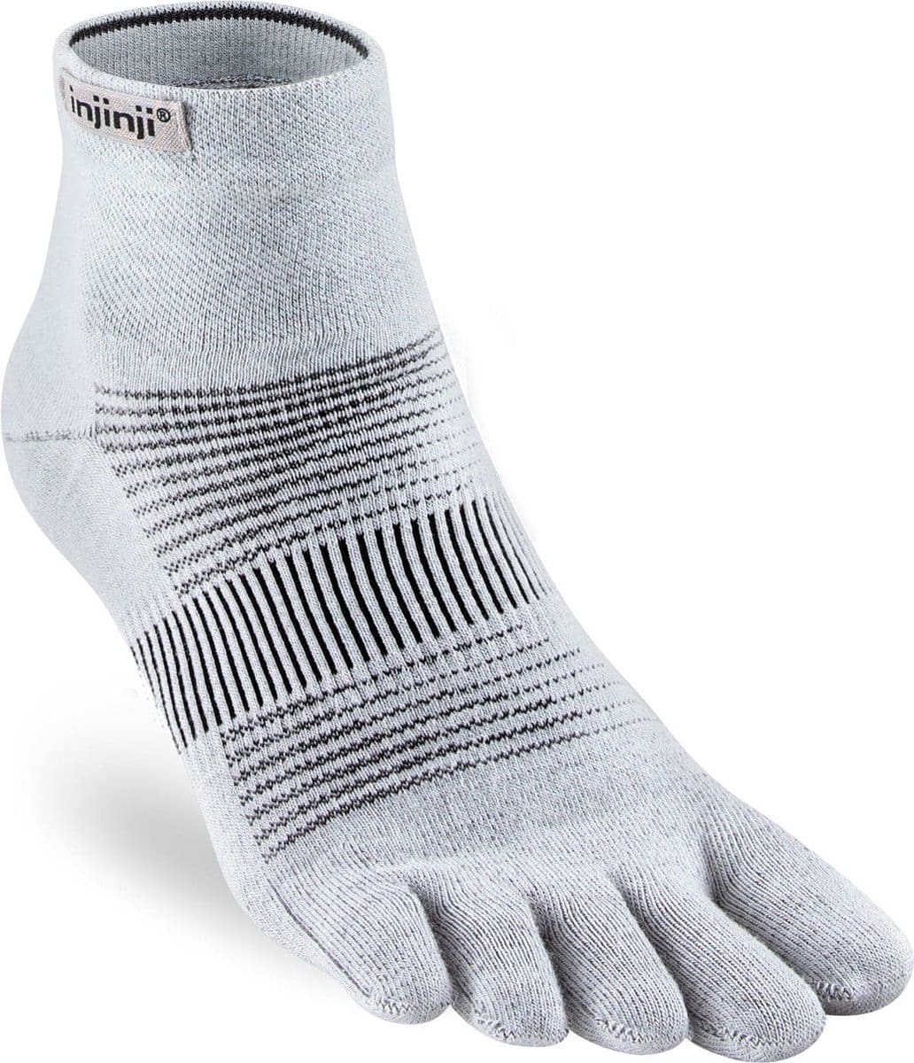 Injinji Run Lightweight Mini-Crew lichtgrijs