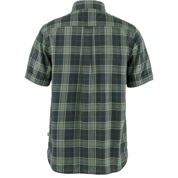 FJALLRAVEN Övik Travel Shirt SS M nvy-grn - Afbeelding 2