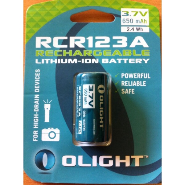 Olight 3.7volt 650mAh Rechargeable battery - Afbeelding 2