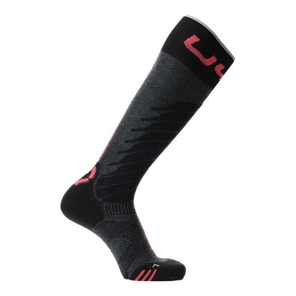 Uyn Dames Ski One Merino antraciet/pink - Afbeelding 3