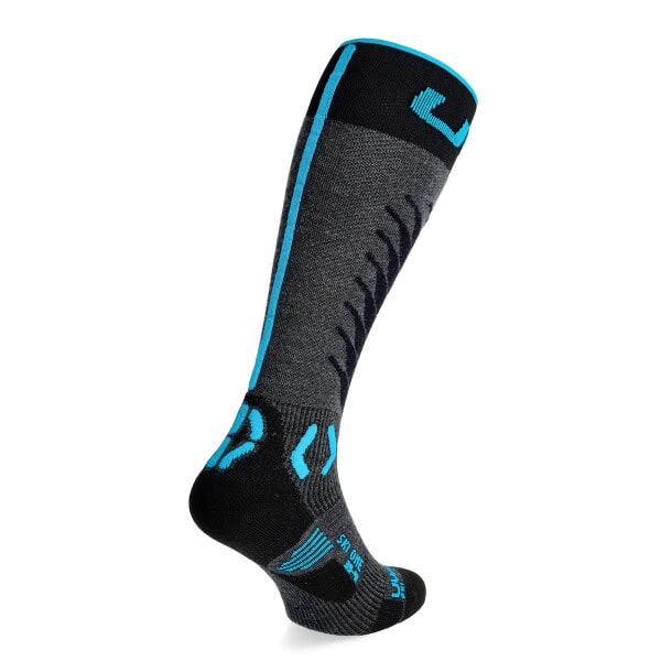 Uyn Heren Ski One Merino antraciet/turquoise - Afbeelding 3