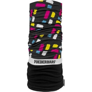 POEDERBAAS Neckwarmer black+logo small