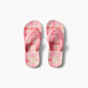 REEF Little/Kids Ahi pink plaid
