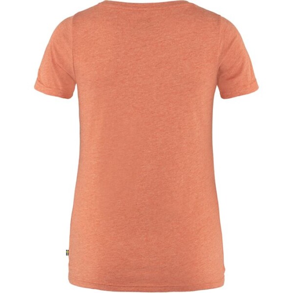Fjällräven Logo T-shirt Rowan W | Red-Melange - Afbeelding 2