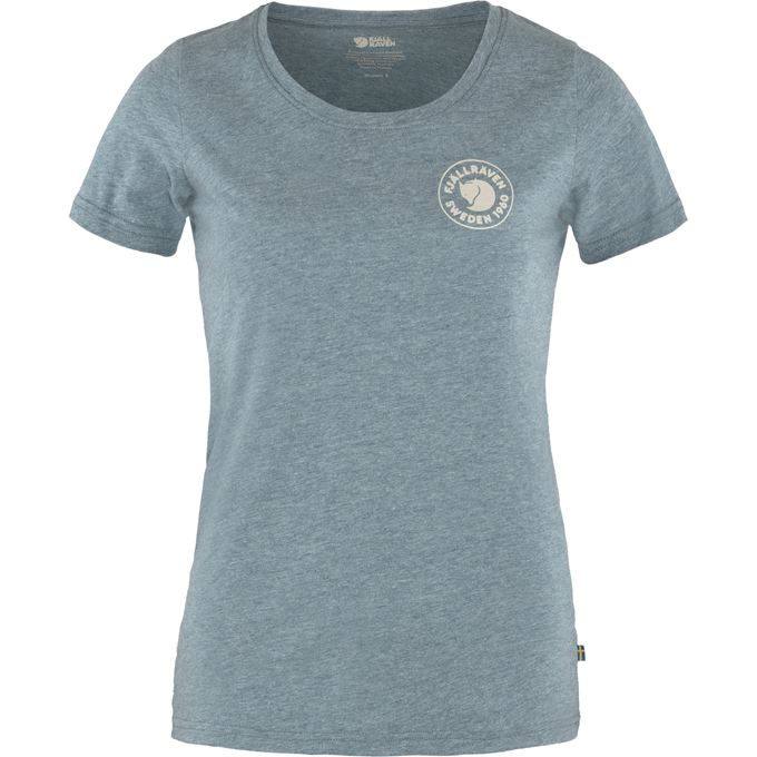FJALLRAVEN 1960 Logo T-shirt W indigo blue-melange