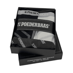 POEDERBAAS Giftbox Sk Socks 2pck blk/wht