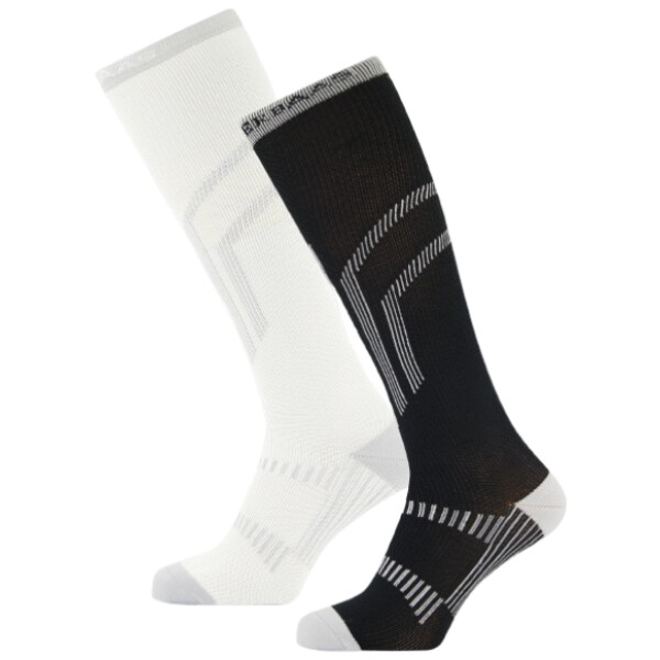 POEDERBAAS Giftbox Ski Socks 2Pack Black/White - Afbeelding 3