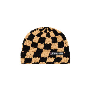 POEDERBAAS Checkerboard Beanie w sand