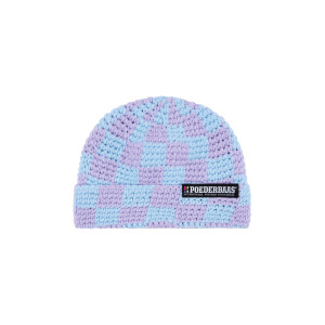 POEDERBAAS Checkerboard Beanie lila