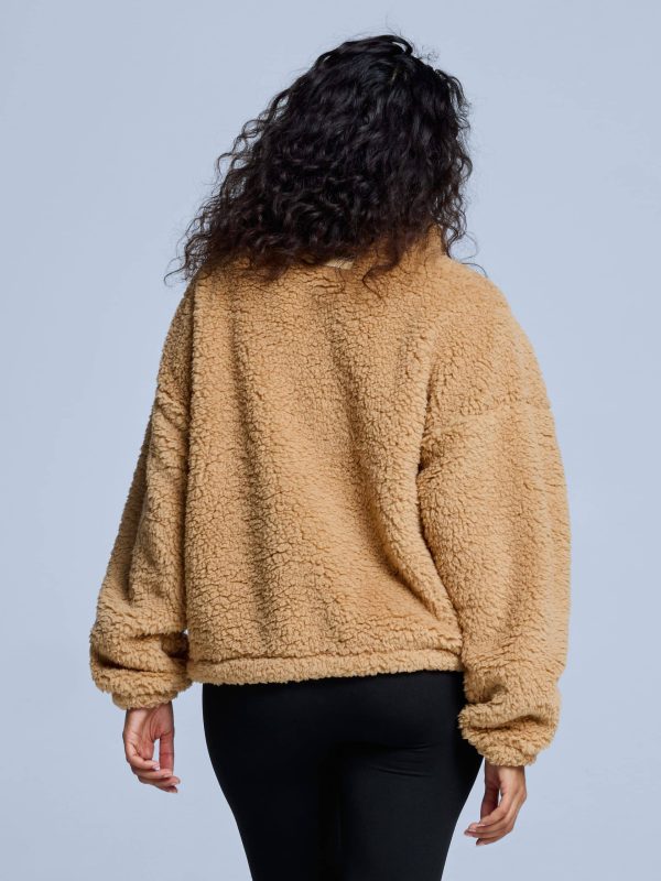 POEDERBAAS Seasns Fluffy Jkt W sand - Afbeelding 5