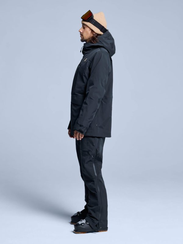 POEDERBAAS Freeride 3L Shell Jckt Mn blck - Afbeelding 3