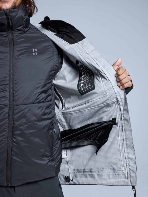 POEDERBAAS Freeride 3L Shell Jckt Mn blck - Afbeelding 5