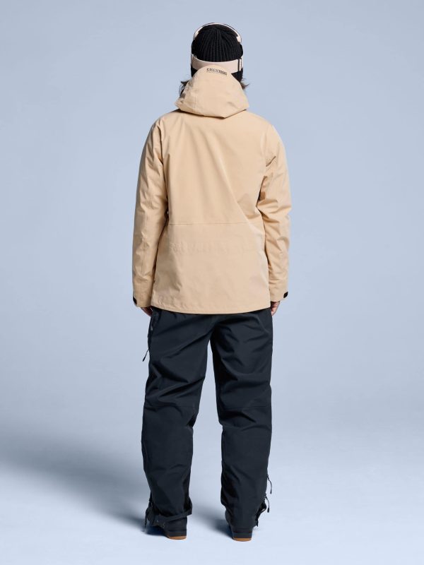 POEDERBAAS Freeride 3L Shell Jckt Mn sand - Afbeelding 6