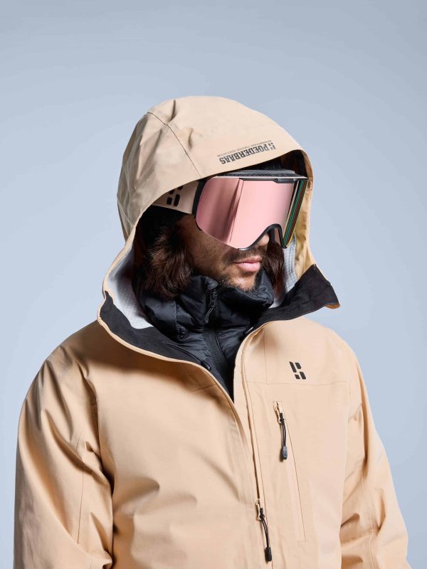 POEDERBAAS Freeride 3L Shell Jckt Mn sand - Afbeelding 5