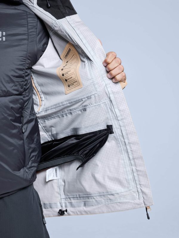 POEDERBAAS Freeride 3L Shell Jckt Mn sand - Afbeelding 4