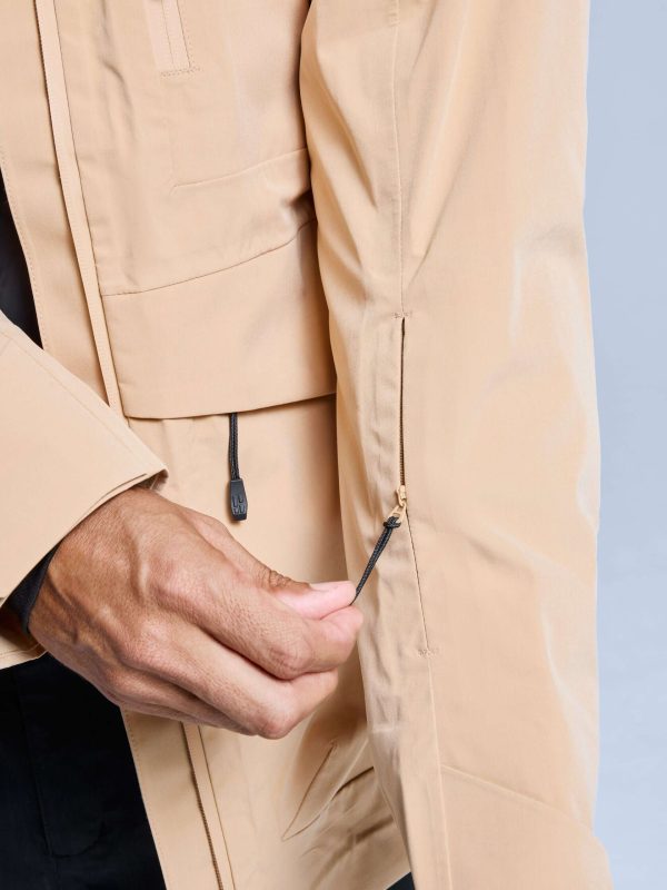 POEDERBAAS Freeride 3L Shell Jckt Mn sand - Afbeelding 2