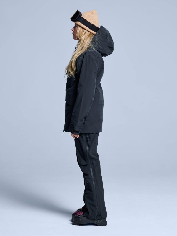 POEDERBAAS Freeride 3L Shell Jckt Wm blck - Afbeelding 3