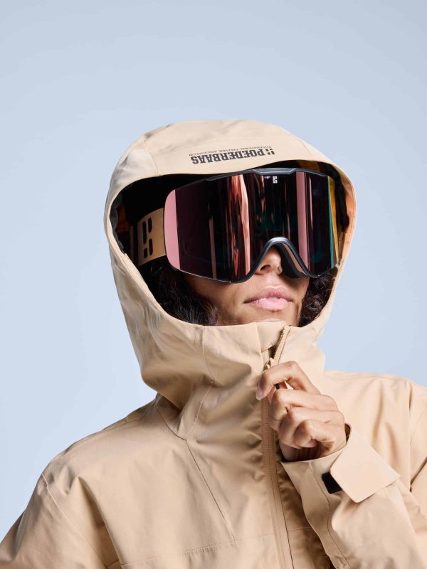 POEDERBAAS Freeride 3L Shell Jckt Wm sand - Afbeelding 7