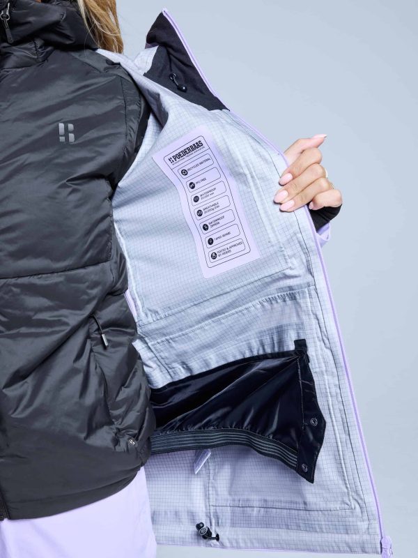 POEDERBAAS Freeride 3L Shell Jckt Wm lila - Afbeelding 7
