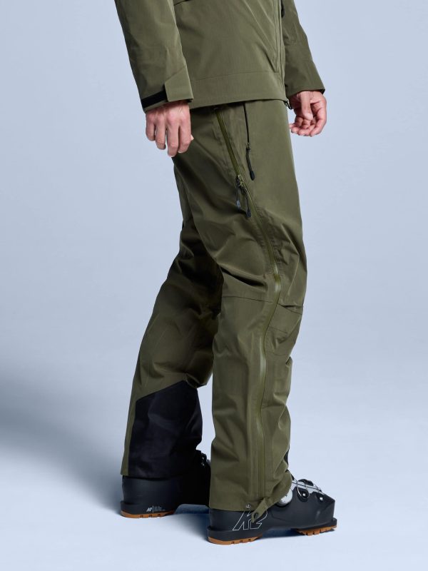 POEDERBAAS Freeride 3L Shell Pant Mn oliv - Afbeelding 4