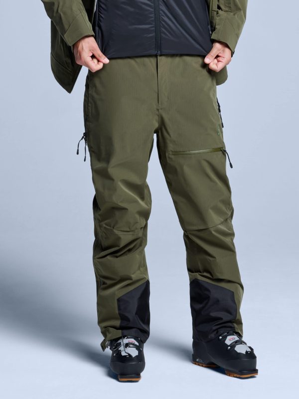 POEDERBAAS Freeride 3L Shell Pant Mn oliv - Afbeelding 2