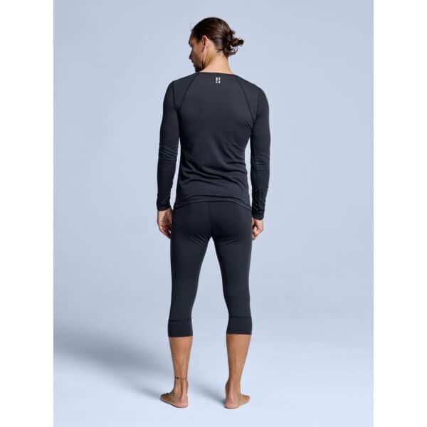 POEDERBAAS Merino Baselayer 3/4 Pnt M blk - Afbeelding 6