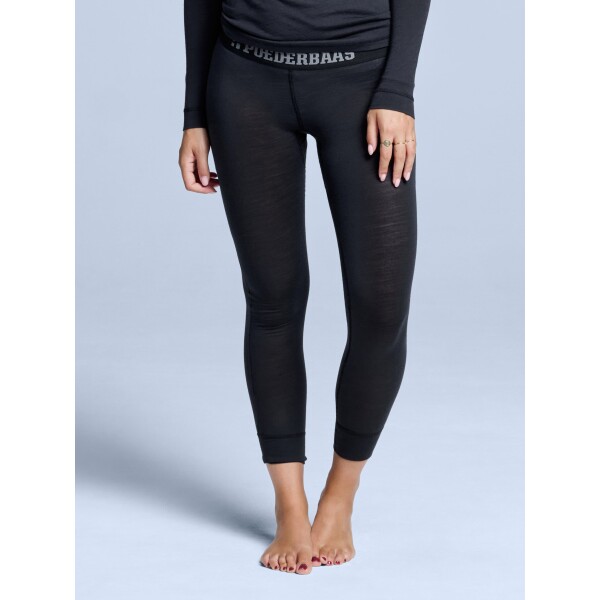 POEDERBAAS Merino Baselayer Pant W blk - Afbeelding 2