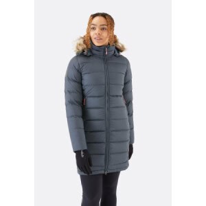 RAB Deep cover parka dames staal grijs