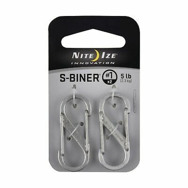 Nite Ize s-biner #1  -   2-pack zilver - Afbeelding 2