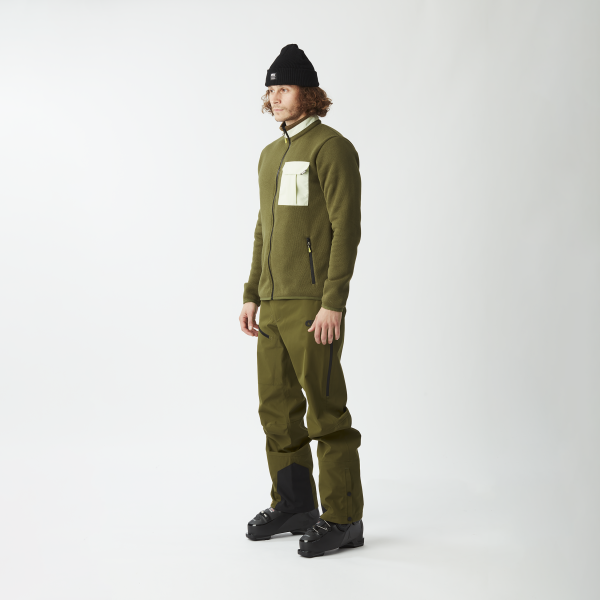 PICTURE Dauwy Fzip Flc tobacco - Afbeelding 3