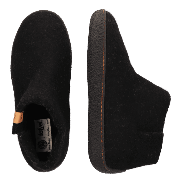 Tofvel Rabara black - rubber zool - Afbeelding 2