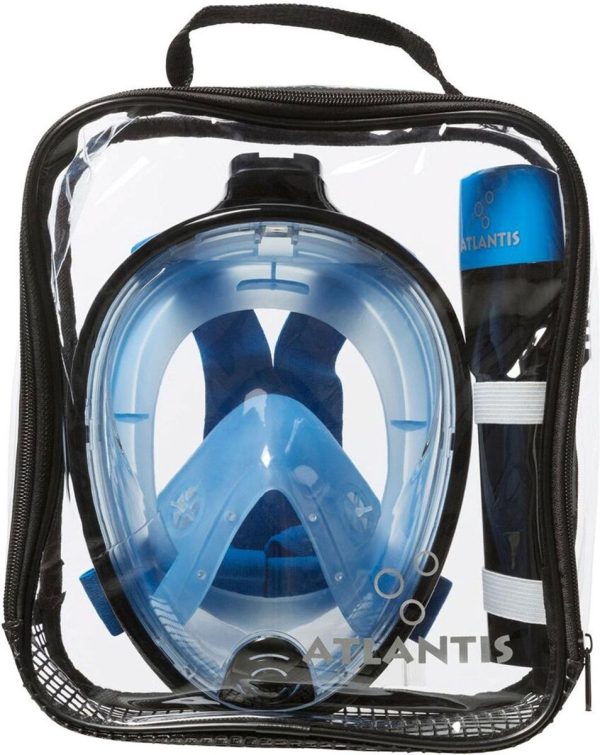 Atlantis Atlantis kids fullmask blk-blu - Afbeelding 2