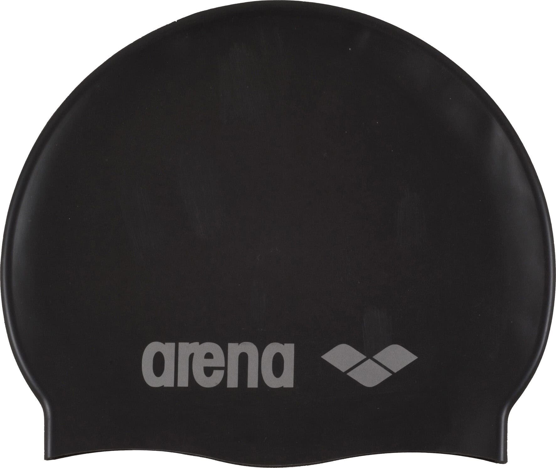 Arena Classic Silicone Badmuts | Black Silver