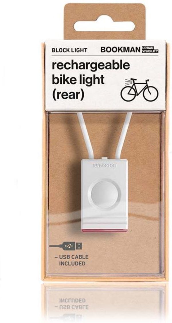 Bookman Block light rear - white - Afbeelding 2