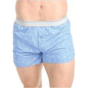 Bundies Boxer Woven Blauw print