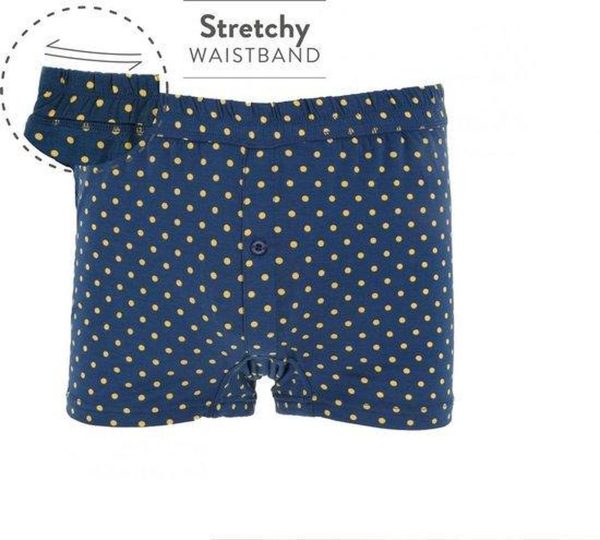 Bundies Boxer Knit Blauw met stip - Afbeelding 2