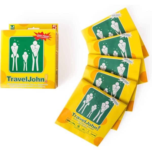 URINELLE Traveljohn Braakzakjes 5 Stuks | Wit - Afbeelding 2