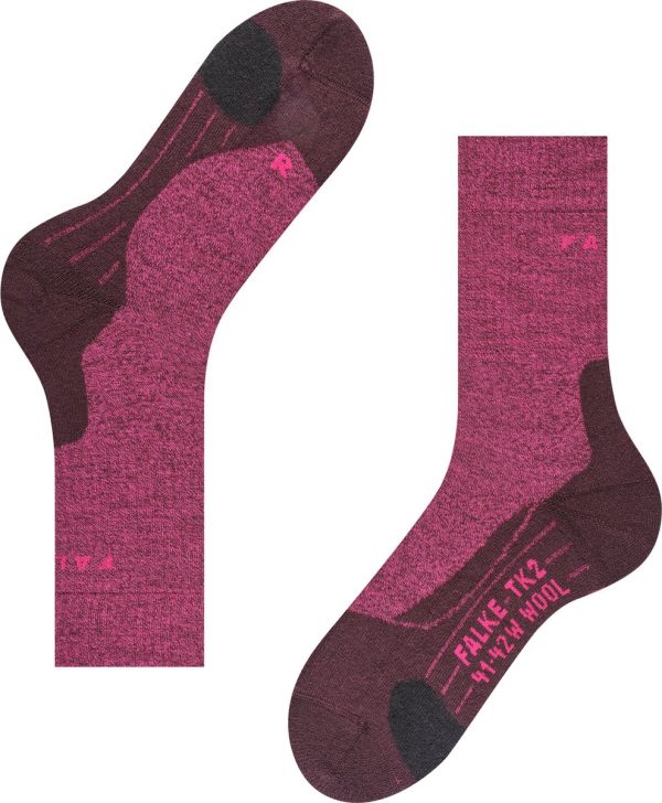 FALKE ESS TK2 Explore Wool W burgundy - Afbeelding 3